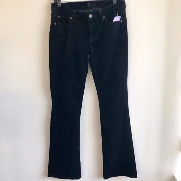 7 for all Mankind Black Velvet Pants NWT - Picture 2 of 6